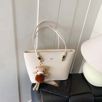 Large Capacity PU Leather Tote Bag
